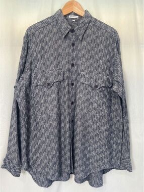 Giorgio Armani Button Up Shirt Men's Medium Vintage Oversized Style